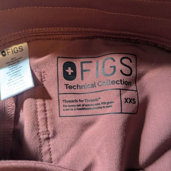 Figs Mauve Highwaist Zamora Joggers with Drawstring in XXS - Picture 5 of 5